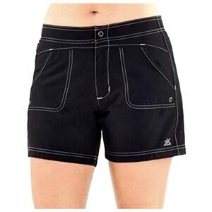 ZeroXposur NWT Womens Black Hybrid Board Shorts Swim Shorts 6" Inseam Sz 3X